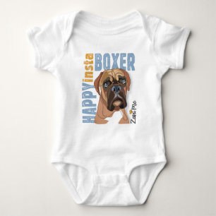 Happy Insta Boxer - Zani Mo Dog Baby Strampler