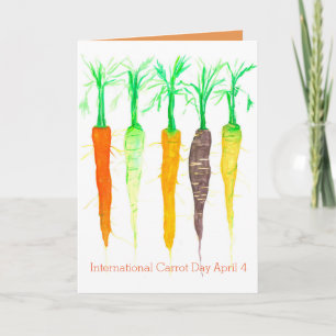 Happy International Carrot Day 4. April Karte