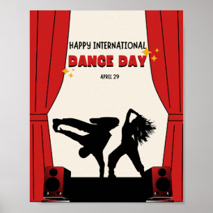 Happy International Dance Day Welttanztag Poster
