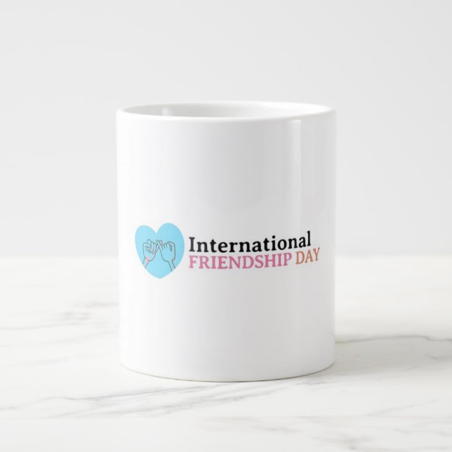 Happy International Friendship Day Jumbo-Tasse (Vorderseite)