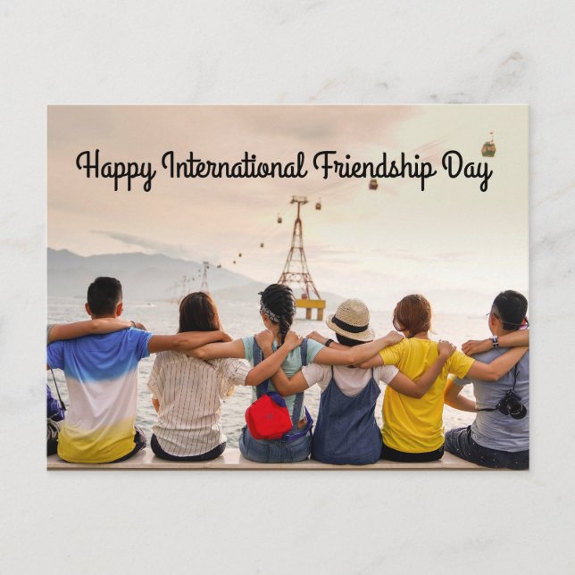 Happy International Friendship Day Postcard Postkarte (Vorderseite)