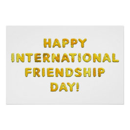 Happy International Friendship Day Poster