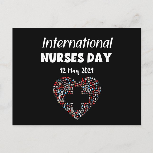 Happy International Nurses Day - 12. Mai 2021 Postkarte (Vorderseite)