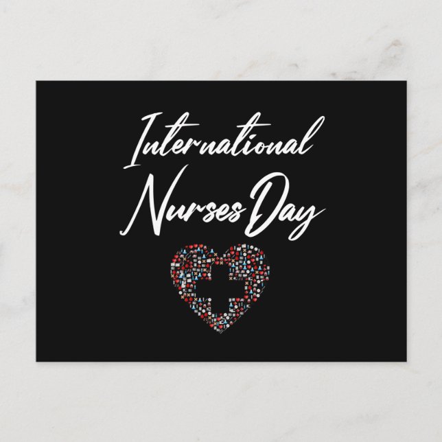 Happy International Nurses Day - 12. Mai 2021 Postkarte (Vorderseite)