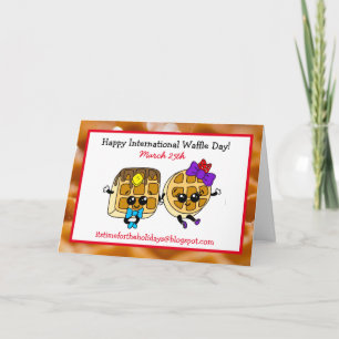 Happy International Waffle Day + Rezept Card Karte