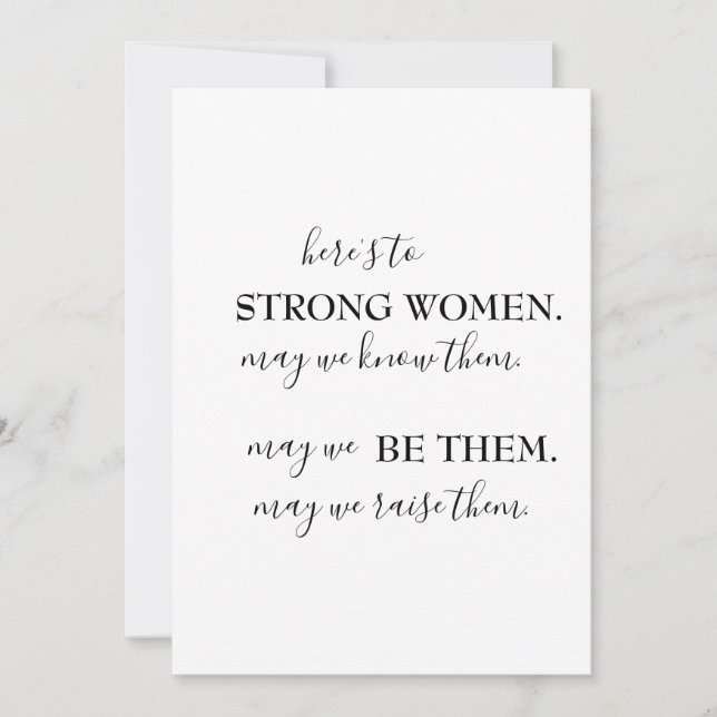 Happy International Women's Day Einladung (Vorderseite)