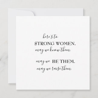 Happy International Women's Day Einladung Postca