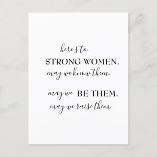 Happy International Women's Day Einladung Postkarte