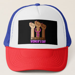 Happy International Women's Day Inspirier Inklusio Truckerkappe