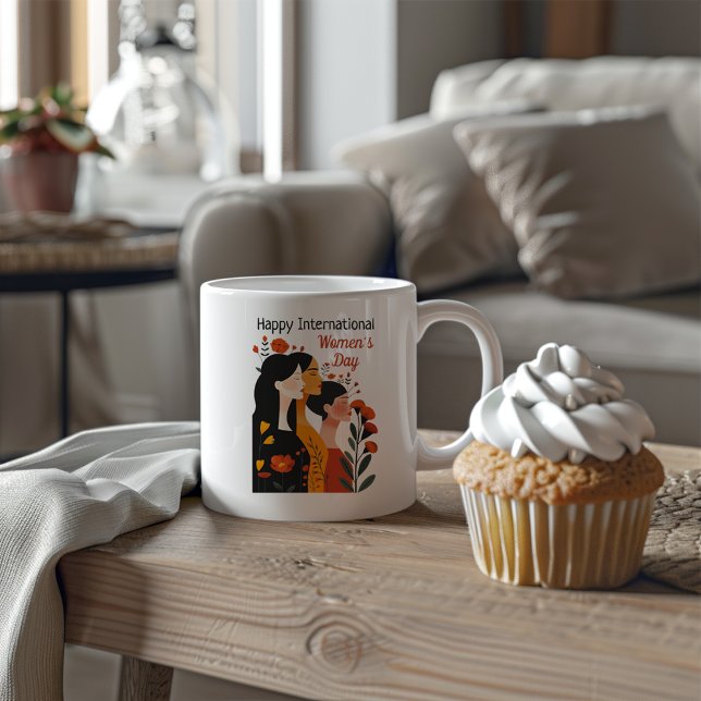 Happy International Women's Day Kaffeetasse (Von Creator hochgeladen)