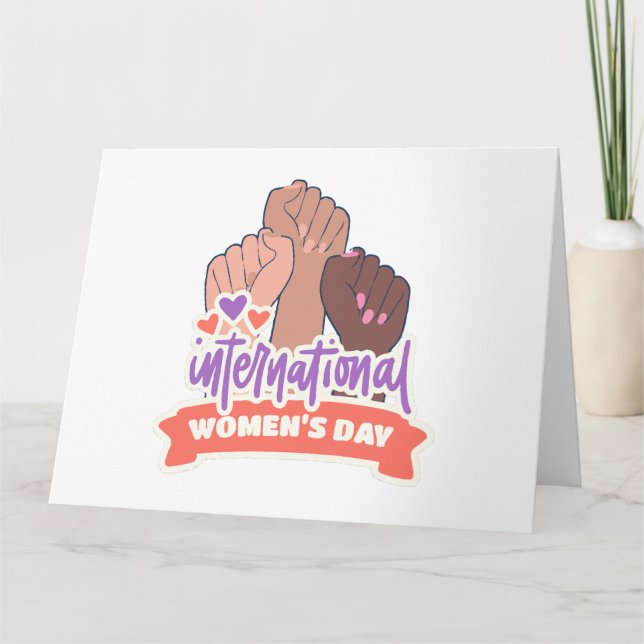 Happy International Women's Day Karte (Vorderseite)