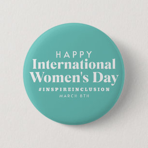 Happy International Women's Day   März 8. Schaltfl Button