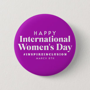 Happy International Women's Day   März 8. Schaltfl Button