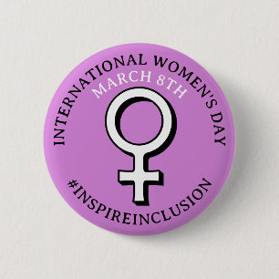 Happy International Women's Day   März 8. Schaltfl Button