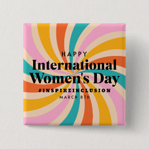 Happy International Women's Day   März 8. Schaltfl Button