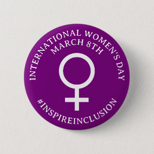 Happy International Women's Day März 8. Schaltfl Button