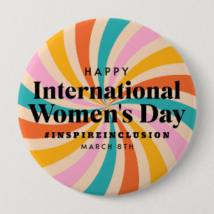 Happy International Women's Day März 8. Schaltfl Button