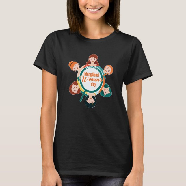 Happy International Women's Day T-Shirt (Vorderseite)