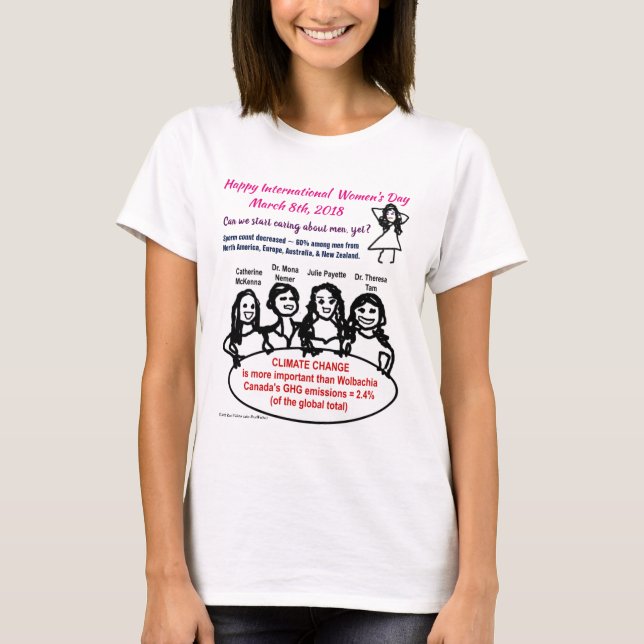 Happy Int'l Women's Day 2018 von RoseWrites T-Shirt (Vorderseite)