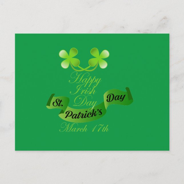 Happy Irish Day Postkarte (Vorderseite)