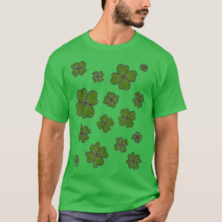 Happy Irish Kleeblatt Lucky Funny St T-Shirt