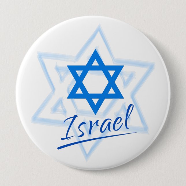 Happy Israel Independence Day Blue Star von David Button (Vorderseite)