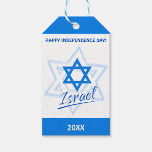 Happy Israel Independence Day Blue Star von David Geschenkanhänger