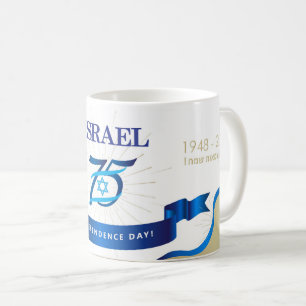 Happy Israel Independence Day Blue Star von David Kaffeetasse