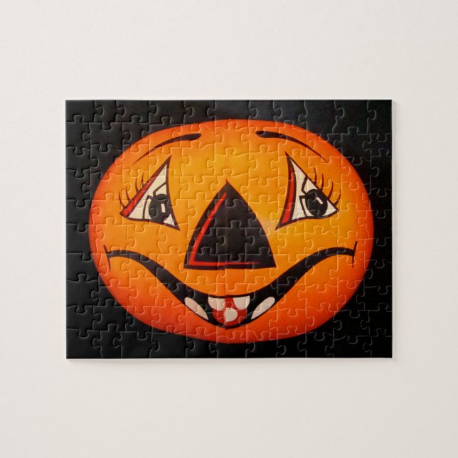 Happy Jack O’ Lantern Halloween Puzzle (Horizontal)