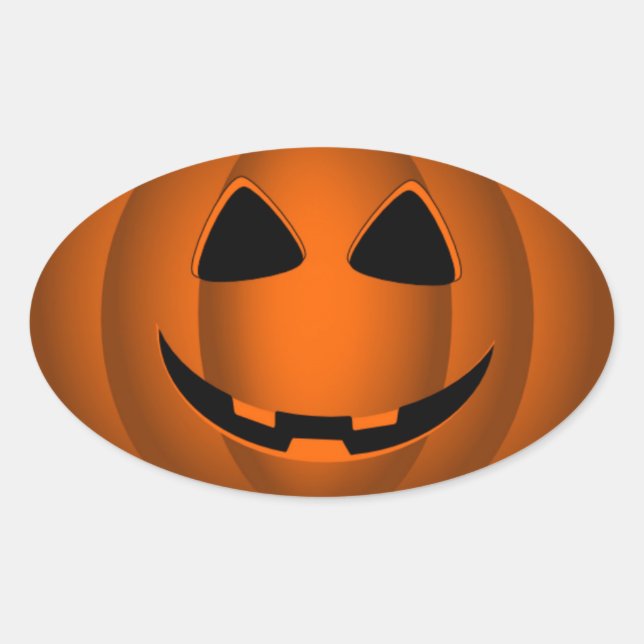 Happy Jack o' Lantern Halloween Sticker (Vorderseite)