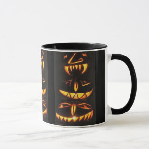 Happy Jack o'Lantern Faces Tasse