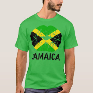 Happy Jamaica 60. Unabhängigkeitstag Lips Jamaikan T-Shirt