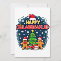 Happy Jolabokaflod Familienfeier Geschenk