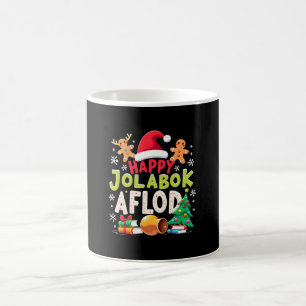 Happy Jolabokaflod Familienfeier Geschenk Kaffeetasse
