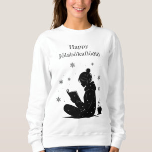 Happy Jolabokaflod - Isländisch Book Flood Gift Sweatshirt