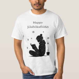 Happy Jolabokaflod - Isländisch Book Flood Gift T-Shirt