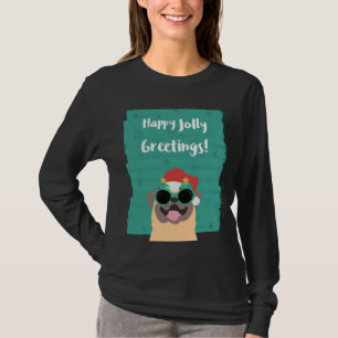 Happy Jolly Grüße Weihnachts-T - Shirt