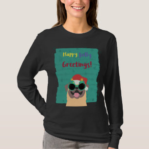Happy Jolly Grüße Weihnachts-T - Shirt