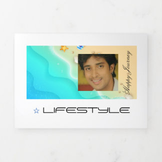 Happy Journey-LIFESTYLE Dreifach Gefaltete Karte