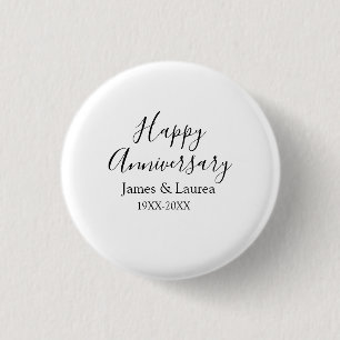 Happy Jubiläum Hochzeitstag Jahr einfache mi Button