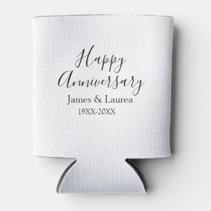 Happy Jubiläum Hochzeitstag Jahr einfache mi Dosenkühler
