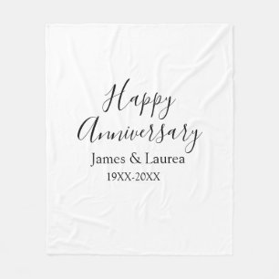 Happy Jubiläum Hochzeitstag Jahr einfache mi Fleecedecke