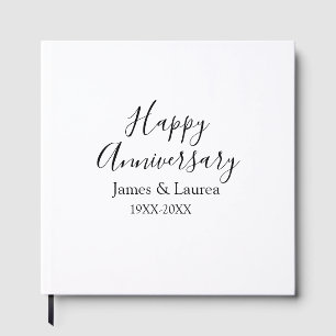 Happy Jubiläum Hochzeitstag Jahr einfache mi Gästebuch