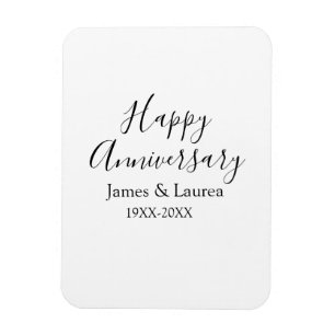 Happy Jubiläum Hochzeitstag Jahr einfache mi Magnet