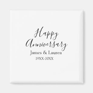 Happy Jubiläum Hochzeitstag Jahr einfache mi Magnet