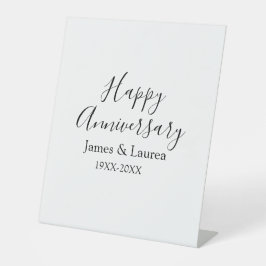 Happy Jubiläum Hochzeitstag Jahr einfache mi Sockelschild