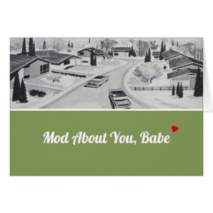 Happy Jubiläum Husband Mitte des Jahrhunderts Mode