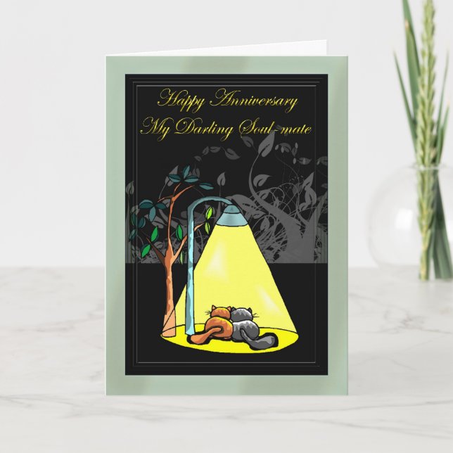 Happy Jubiläum mein Liebling-Soul Karte (Vorderseite)