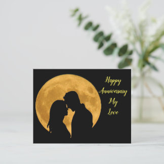 Happy Jubiläum mit einem schönen Paar Postkarte