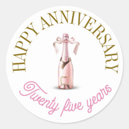 Happy Jubiläumsaufkleber Runder Aufkleber